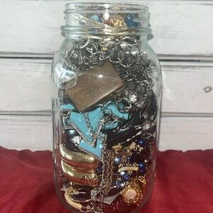 Vintage ball mason jar mystery jewelry